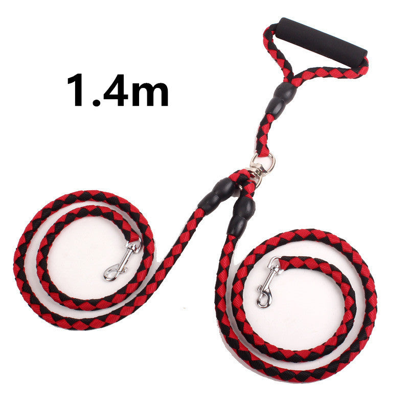 Double-Ended Traction Rope Pet Collar
