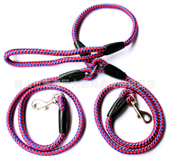 Double-Ended Traction Rope Pet Collar