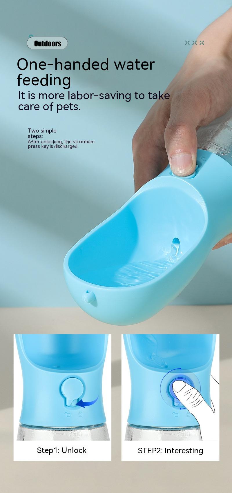 Pet Three-in-One Portable Cup for Feeding and Drinking