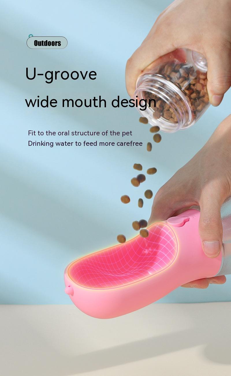 Pet Three-in-One Portable Cup for Feeding and Drinking