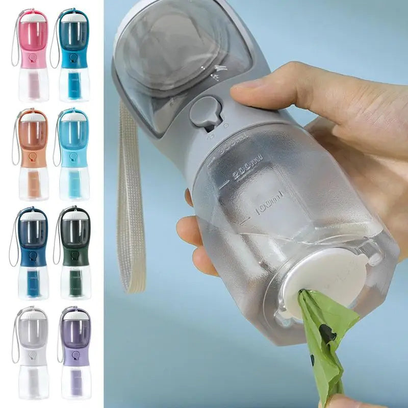 Pet Three-in-One Portable Cup for Feeding and Drinking