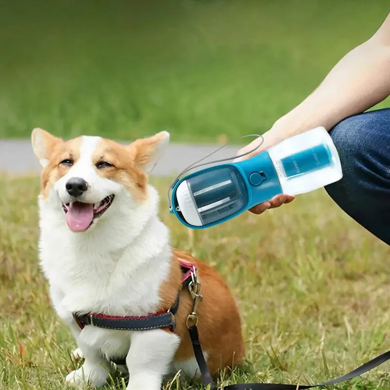 Pet Three-in-One Portable Cup for Feeding and Drinking