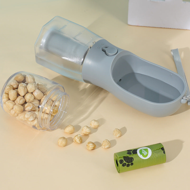 Pet Three-in-One Portable Cup for Feeding and Drinking