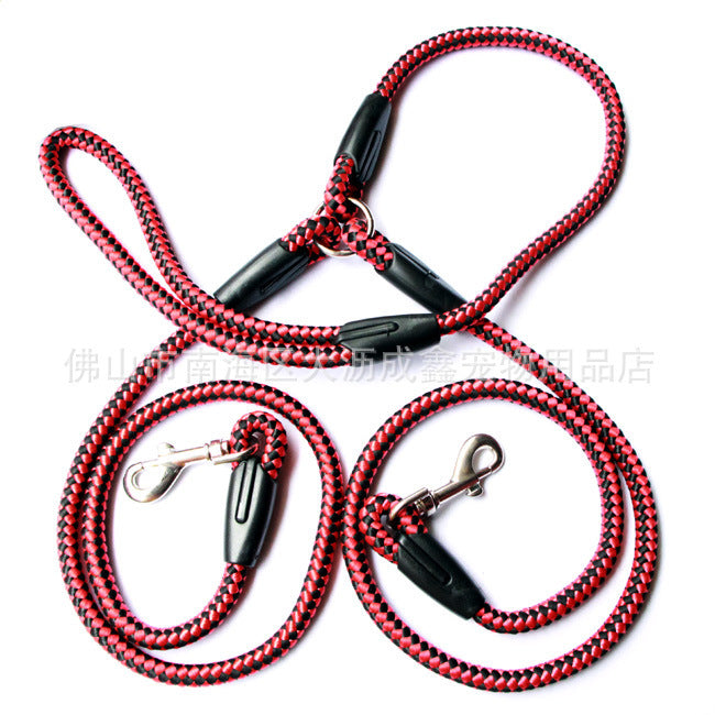 Double-Ended Traction Rope Pet Collar
