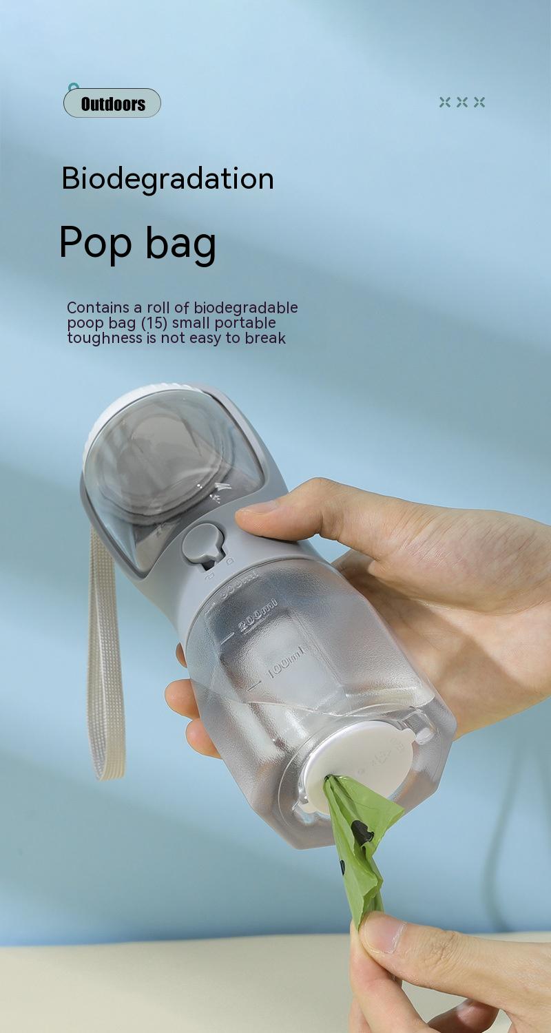 Pet Three-in-One Portable Cup for Feeding and Drinking